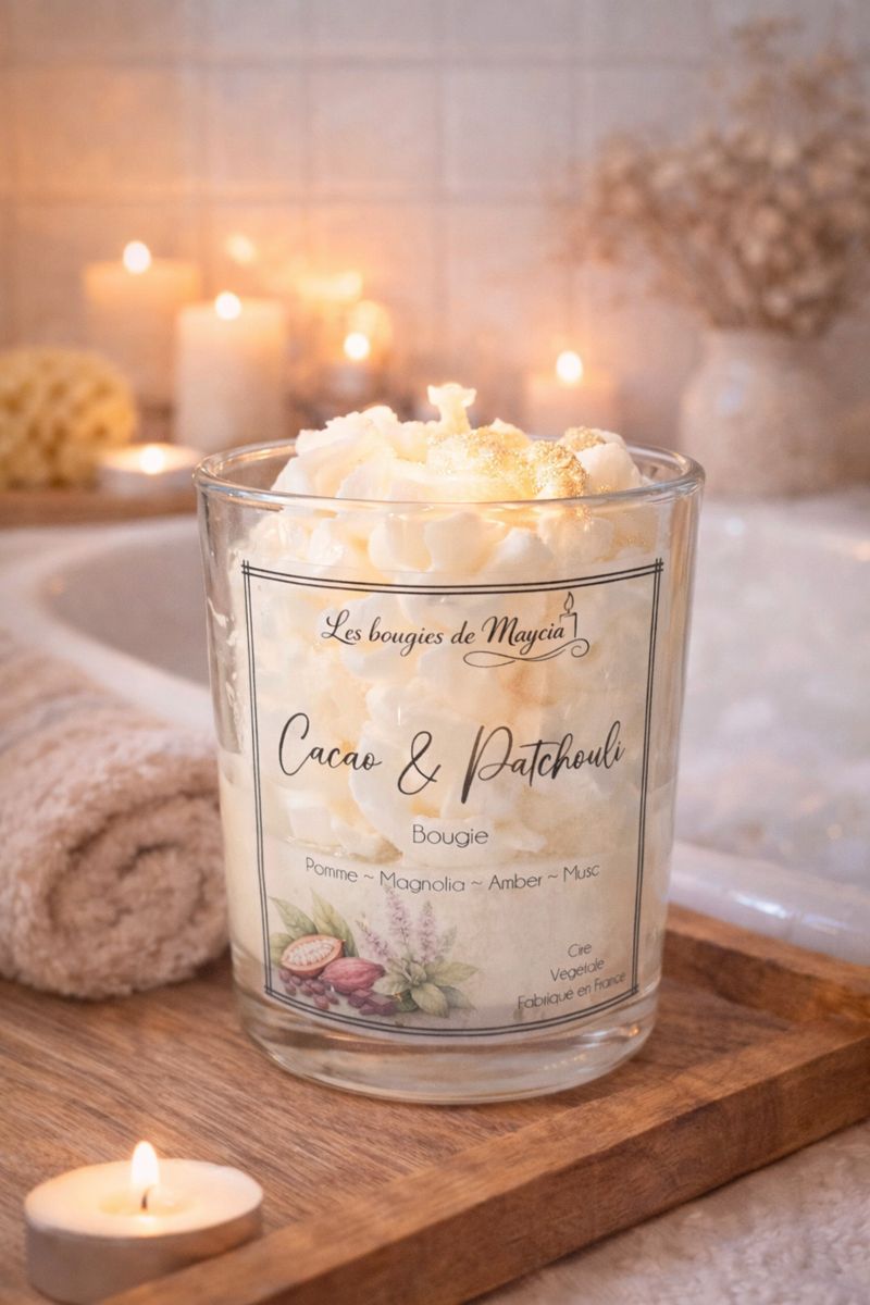 Mini bougie cire de soja patchouli