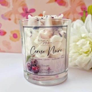 Bougies cerise noire cire de soja