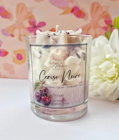 Bougies cerise noire cire de soja