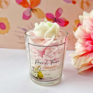Bougie mini poire et freesia