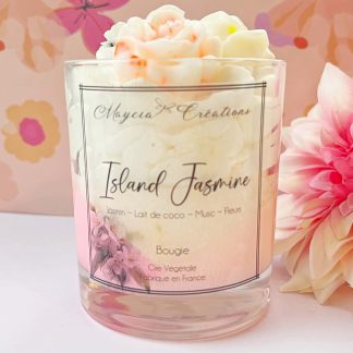 Bougie cire de sofa fouetté island Jasmine