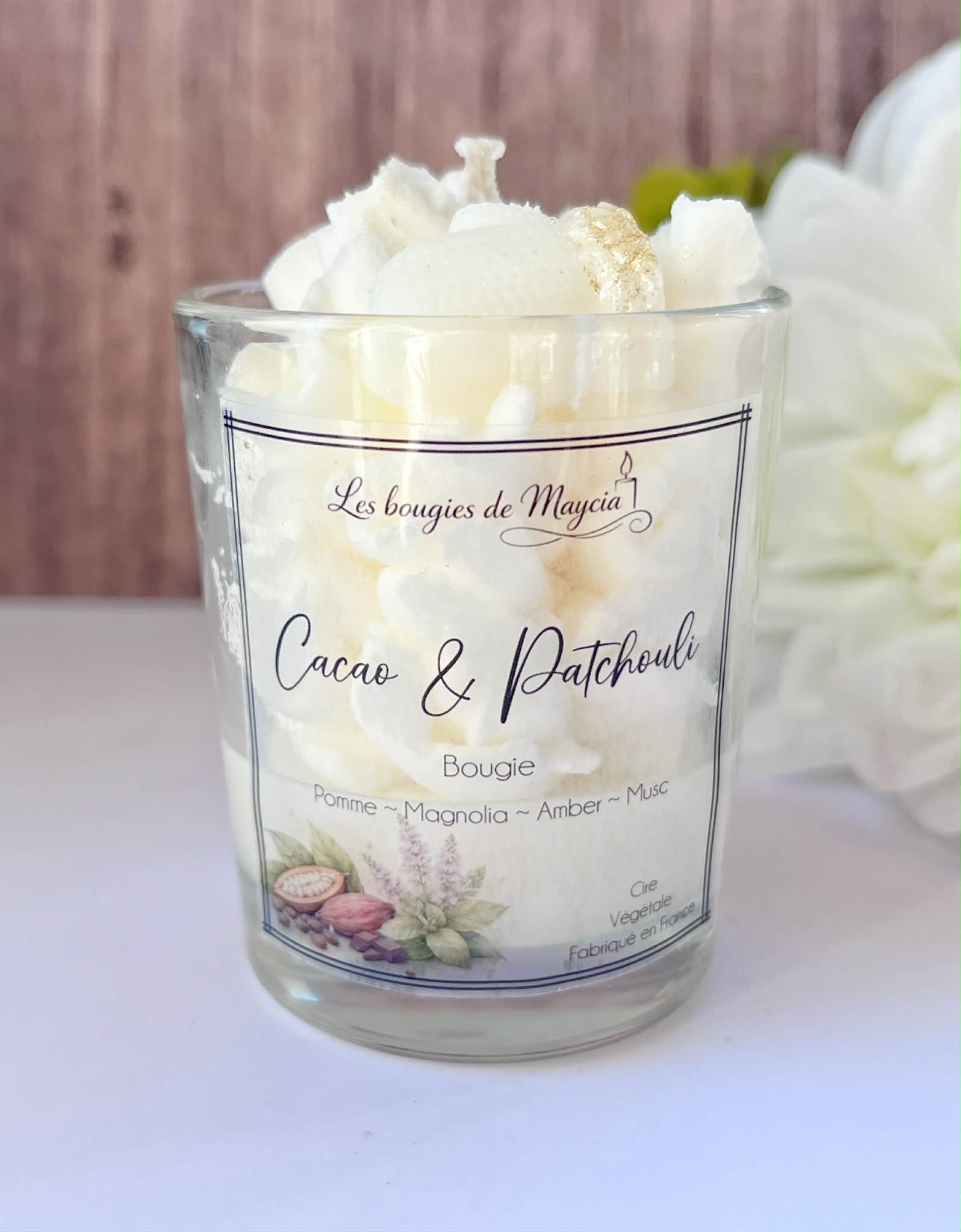 Mini Bougie Cacao & Patchouli – Fabrication Artisanale – Image 5