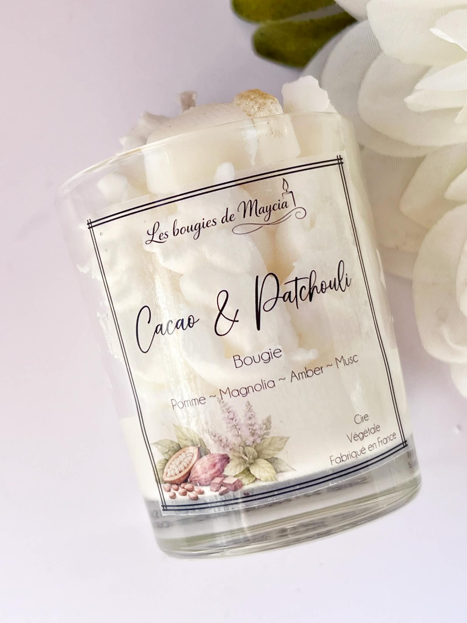Mini Bougie Cacao & Patchouli – Fabrication Artisanale – Image 2
