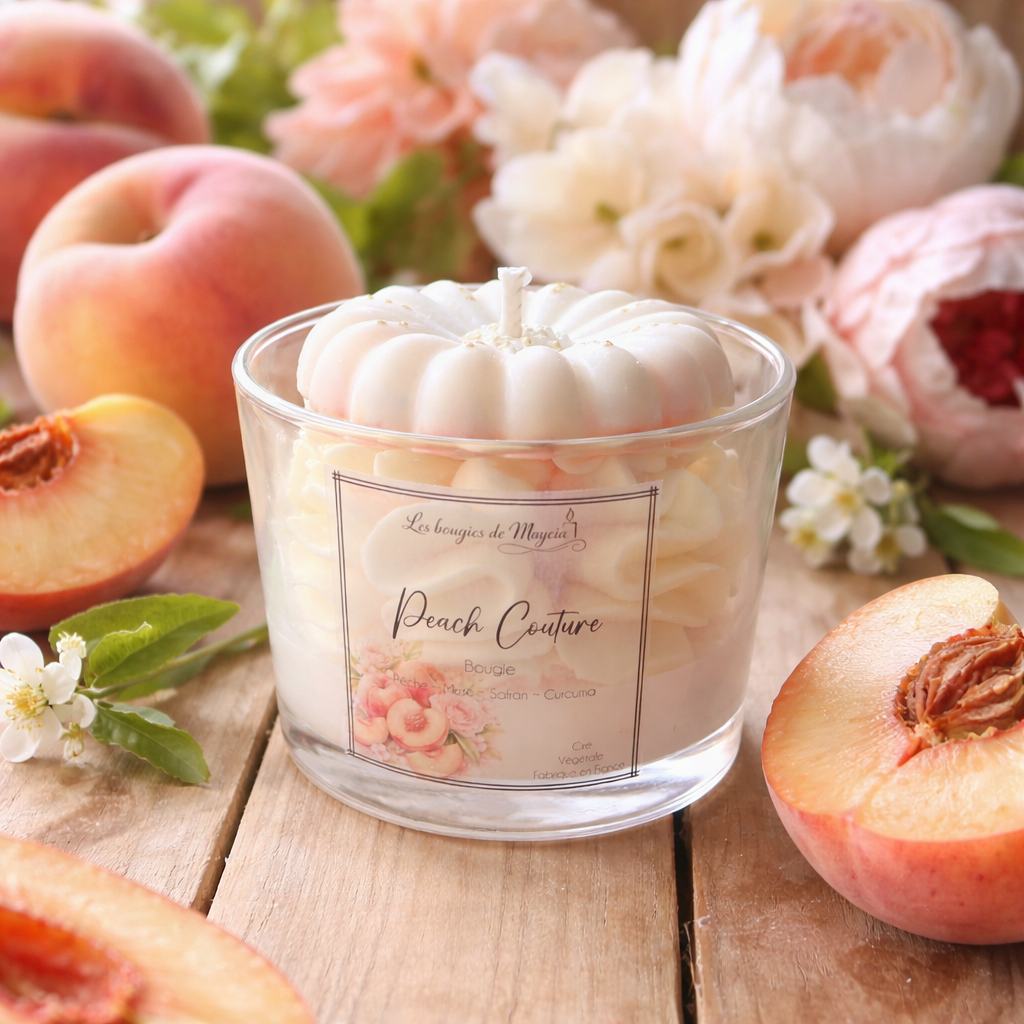 Bougie Fouettée Parfum Pêche – Évasion Fruitée – Image 2