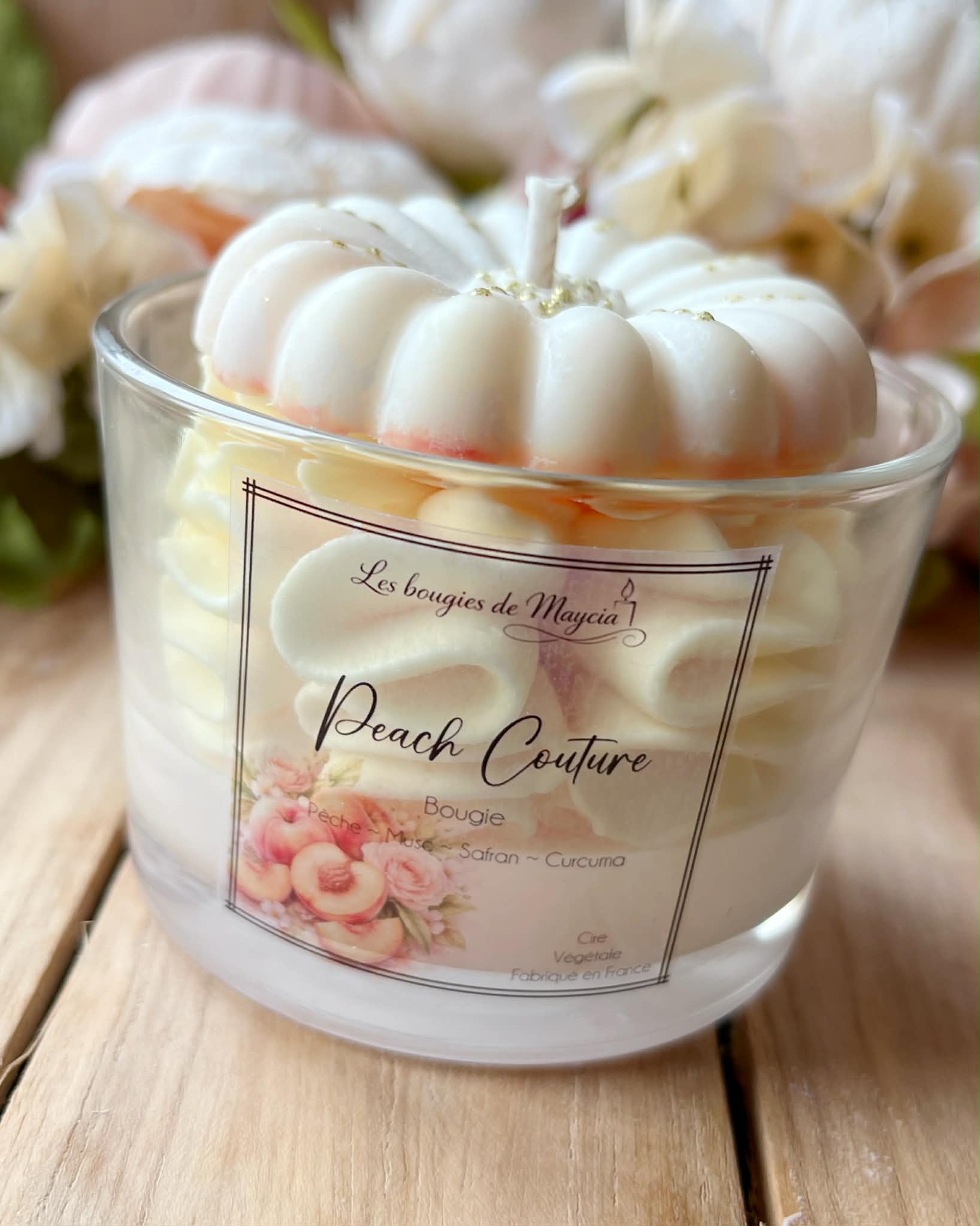 Bougie Fouettée Parfum Pêche – Évasion Fruitée – Image 4