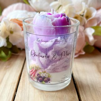 Bougie fait main Rhubarbe mure