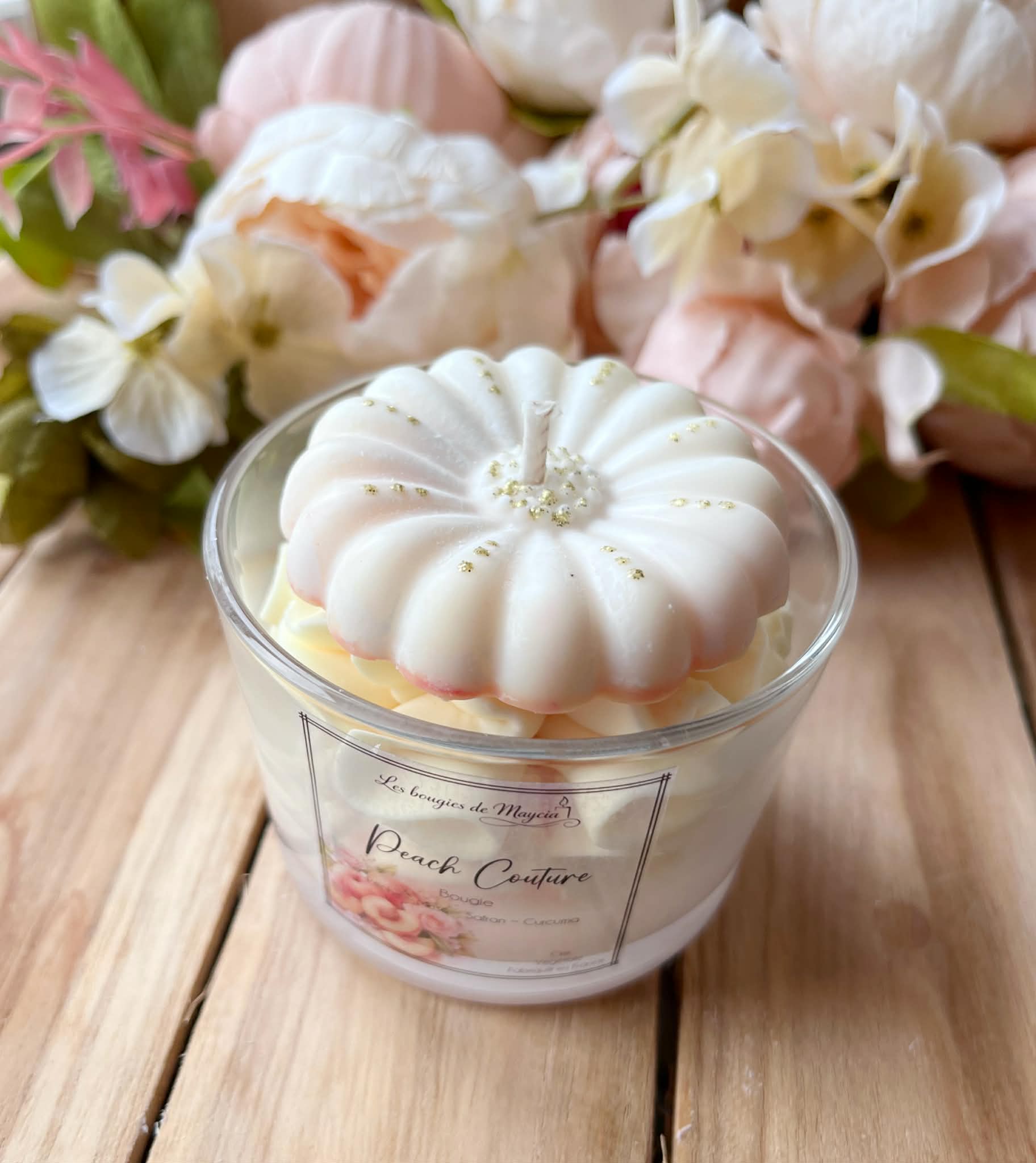Bougie Fouettée Parfum Pêche – Évasion Fruitée – Image 3