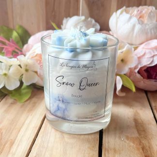 Bougie soja fouettée parfumée – Snow Queen faite main