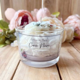 Bougie Chantilly Cerise Noire – Bougie Parfumée Artisanale