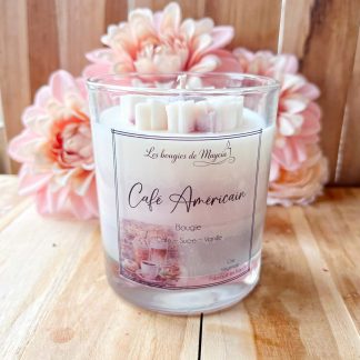 Bougie Cire de Soja Café Américain – Café, Sucre & Vanille